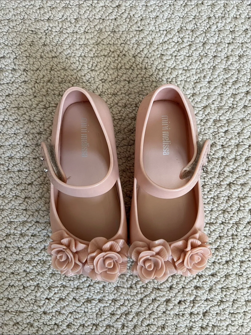 Mini Melissa Pink Floral Mary Jane Kids Shoes